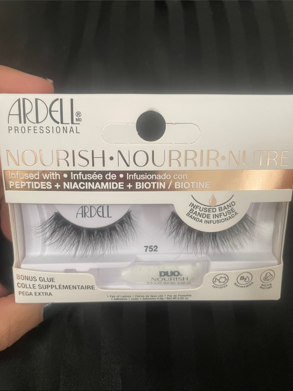 Ardell Nourish 752 False Eyelashes - Black